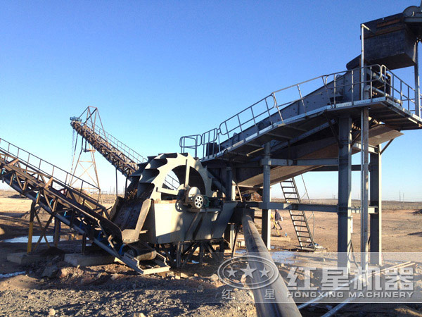 一小時(shí)60噸-200噸的石粉洗砂機(jī)工作現(xiàn)場 一小時(shí)60噸-200噸的石粉洗砂機(jī)工作現(xiàn)場