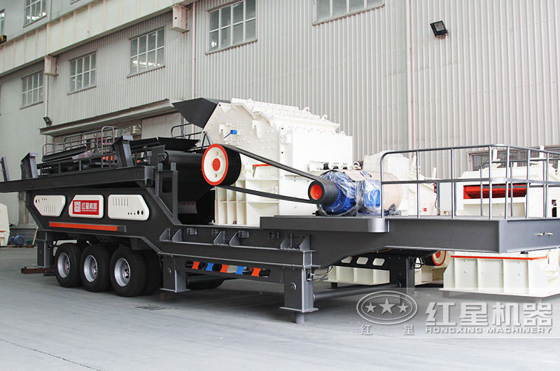 移動式石子生產線設備:配細碎機 移動式石子生產線設備:配細碎機