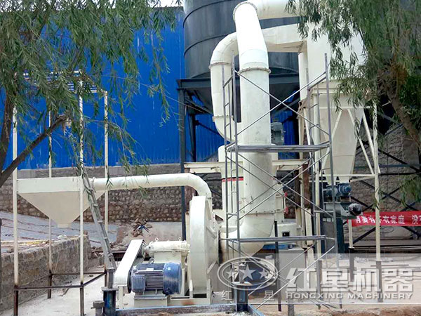 湖北方解石磨粉加工現場 湖北方解石磨粉加工現場