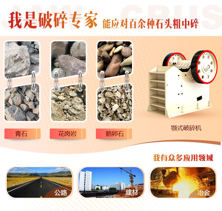 顎式破碎機物料范圍 顎式破碎機物料范圍