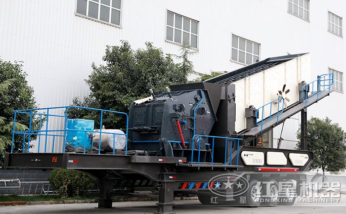 一小時200噸到300噸的可移動輪胎打石子機 一小時200噸到300噸的可移動輪胎打石子機