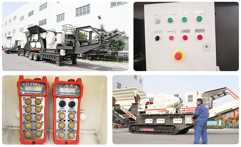 看智能操作的巖石粗碎移動破碎機 看智能操作的巖石粗碎移動破碎機