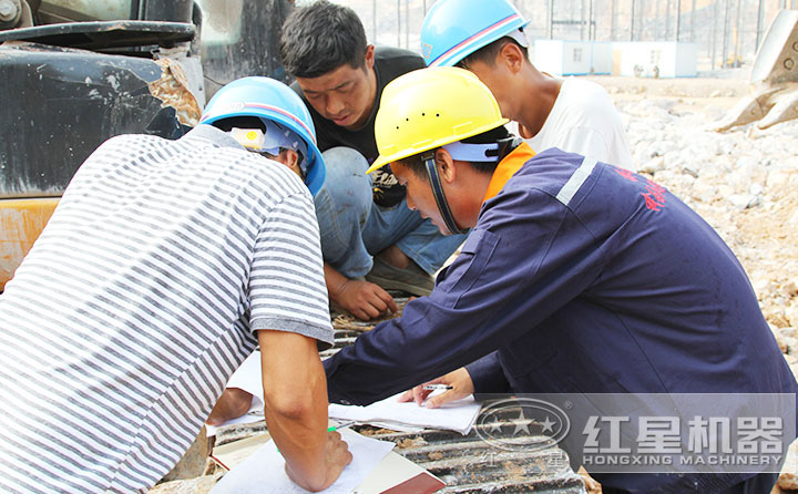 現場為用戶指導安裝細節,以節省占地、環保效能高為主