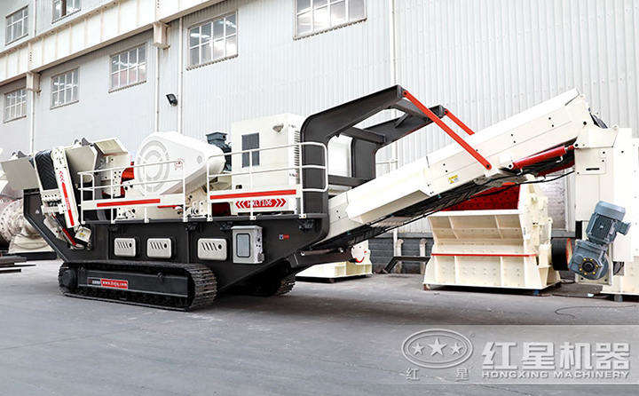 履帶移動建筑垃圾顎破粉碎機