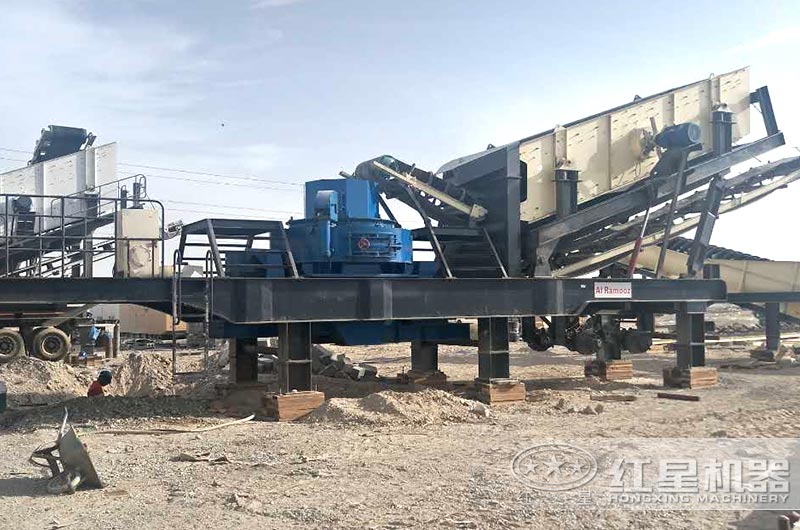 車載碎石破碎制砂機客戶現場實拍圖 車載碎石破碎制砂機客戶現場實拍圖