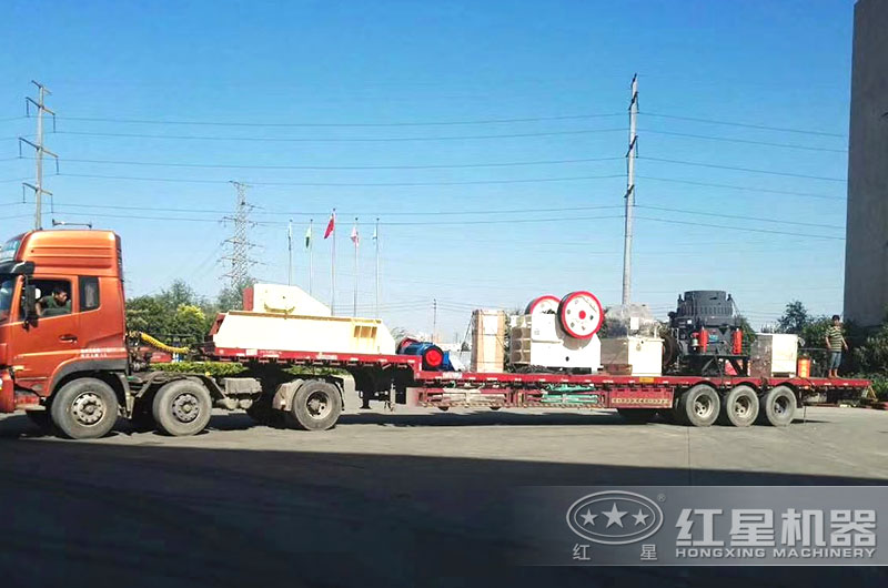 全套年產80萬噸砂石生產線設備發貨 全套年產80萬噸砂石生產線設備發貨