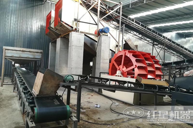 輪斗式洗砂機工作現場實拍圖 輪斗式洗砂機工作現場實拍圖