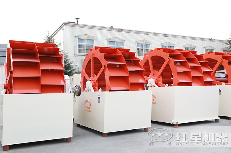 山沙洗砂機圖片，雙輪、三輪