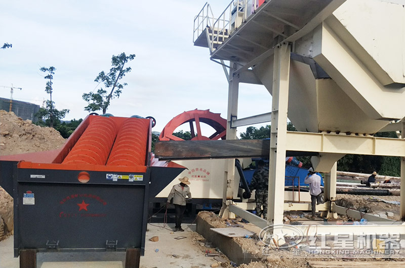 水洗沙機(jī)安裝現(xiàn)場(chǎng) 水洗沙機(jī)安裝現(xiàn)場(chǎng)