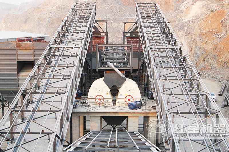 單段式破碎工藝現(xiàn)場 單段式破碎工藝現(xiàn)場