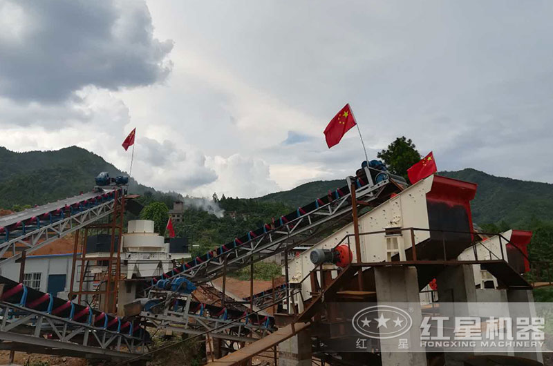 鵝卵石制砂現場 鵝卵石制砂現場