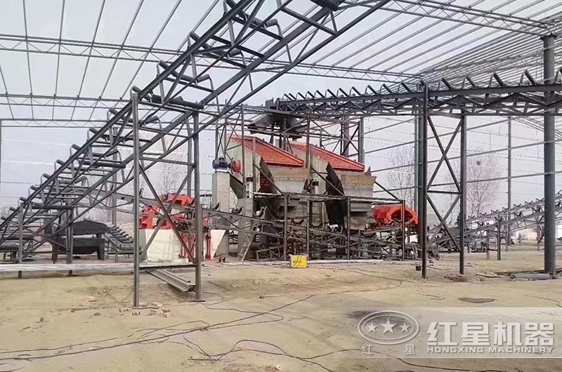 鵝卵石制砂洗沙加工客戶現(xiàn)場(chǎng) 鵝卵石制砂洗沙加工客戶現(xiàn)場(chǎng)